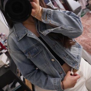 GAP Light Wash Bleached Jean Jacket